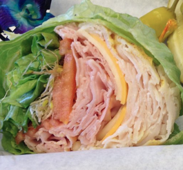 turkey-ham-lettuce-wrap